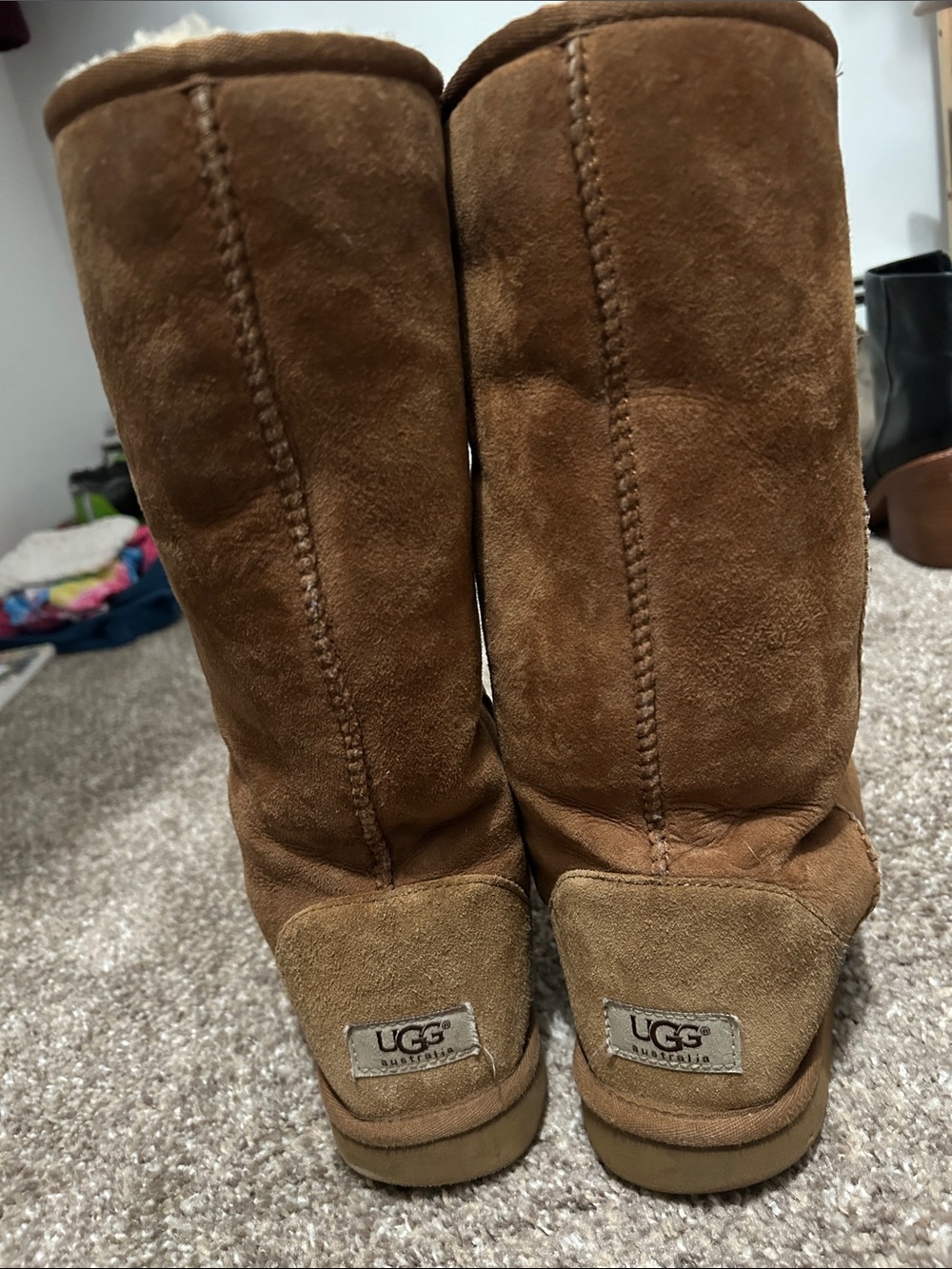 UGG Tall Suede Winter Boots in Chestnut - Picture 2 of 3